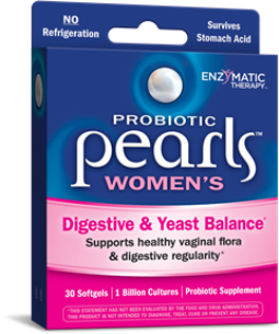 Pearls YB Yeast Balancing Probiotics. Triple Strength Protection from Enzymatic Therapy..